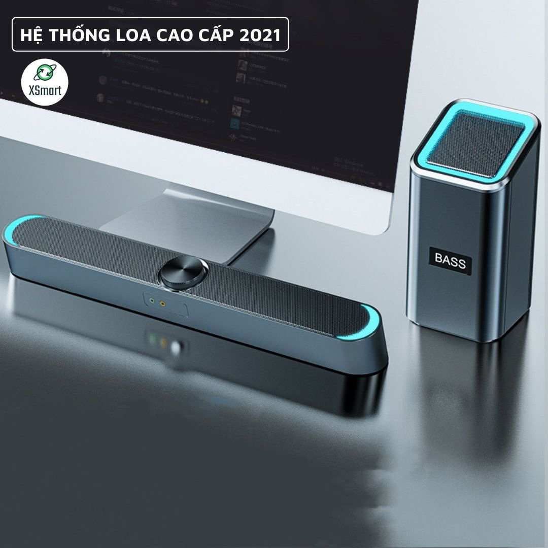 Loa Vi Tính Có Bluetooth Để Bàn Nghe Nhạc Cực Đã XSmart Sada D238 Bass 2021 Tương Thích Laptop Máy Tính Tivi - Hàng Chính Hãng