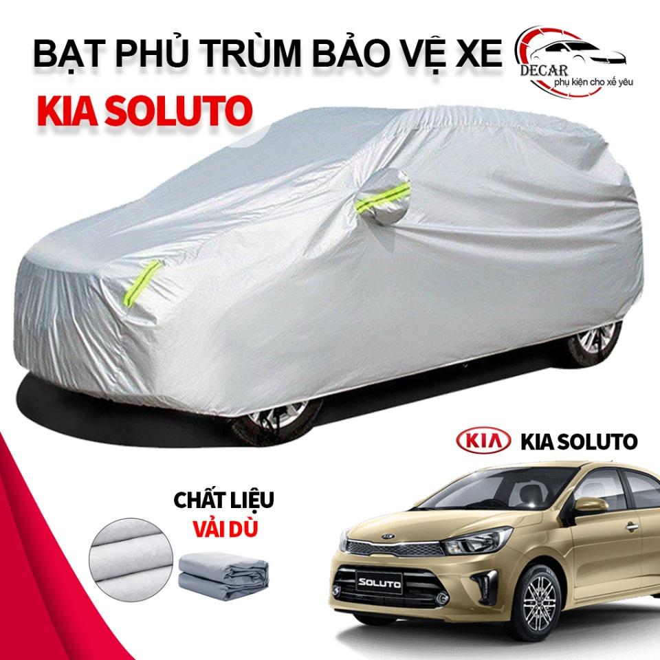 Bạt che nắng mưa bảo vệ xe ô tô Kia Soluto , bạt vải dù Oxford cao cấp độ bền cao , áo trùm phủ kín xe oto Kia Soluto