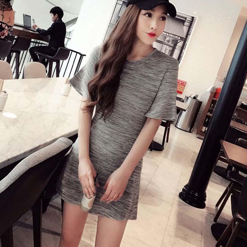 Đầm Body tay ngắn cổ tròn thiết kế thanh lịch cho phái nữ