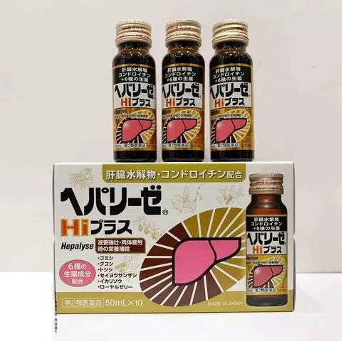 Combo 3 hộp Nước uống bổ gan Hepalyse Plus Hi cao cấp màu vàng