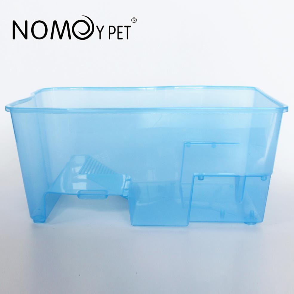 Bể nuôi rùa, chậu nuôi rùa 2 tầng KT 44x29,5x20,5cm chất liệu nhựa PP petstore
