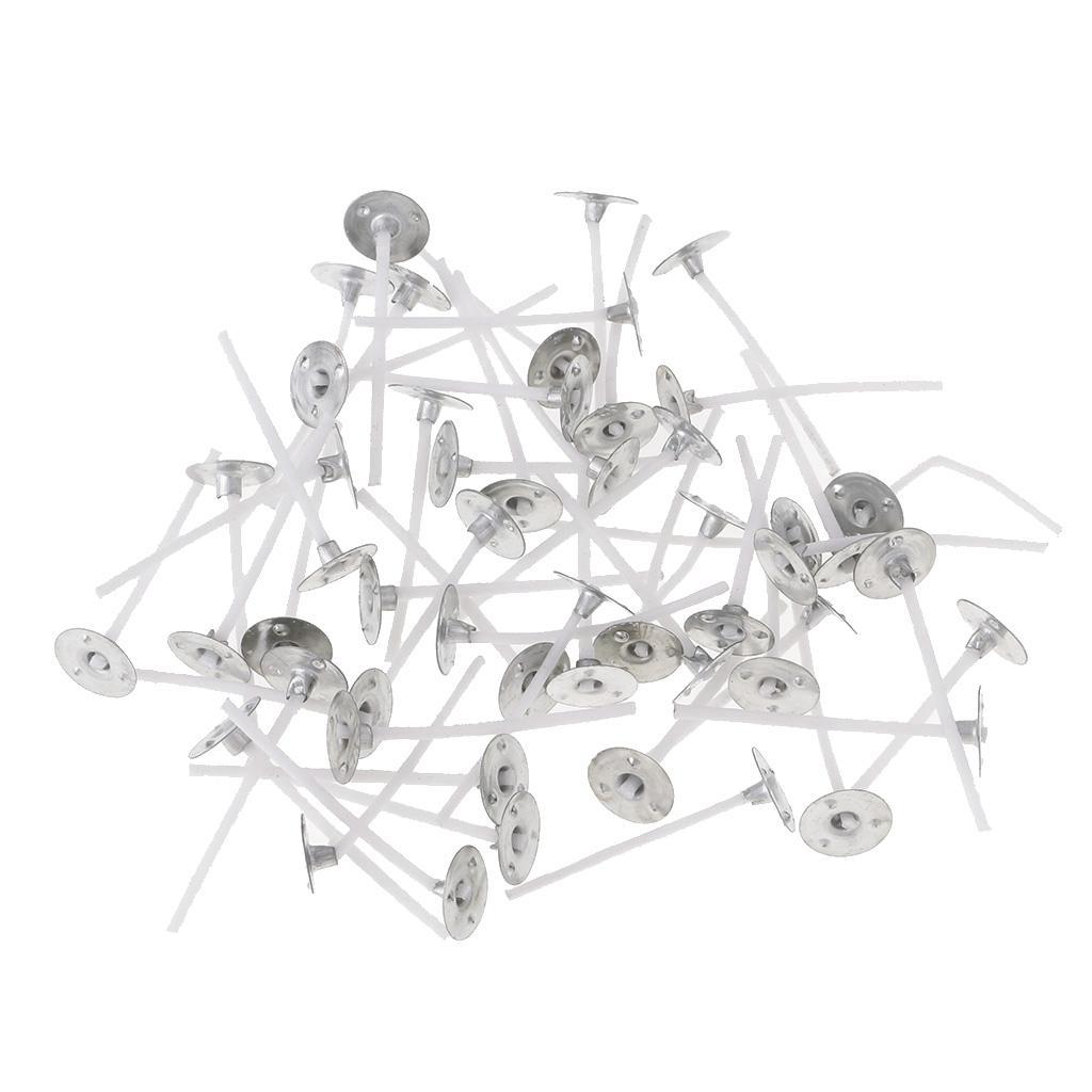 200 Pack Pre Waxed Candle Wicks With Sustainers For Making Tea light Candles