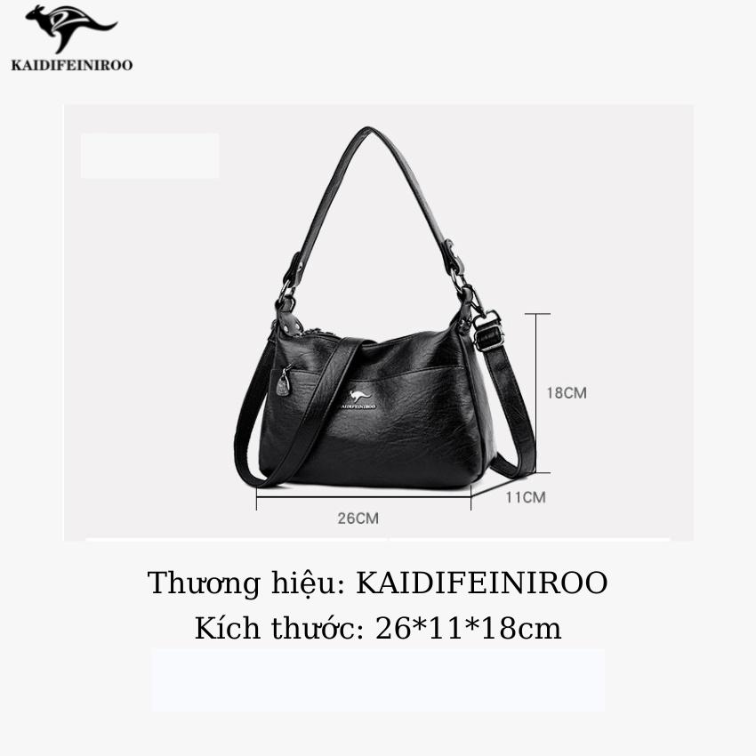 Túi xách nữ công sở đẹp thời trang cao cấp Hàn Quốc KAIDIFEINIROO KF23 (8003) size 26cm Đủ 2 Dây