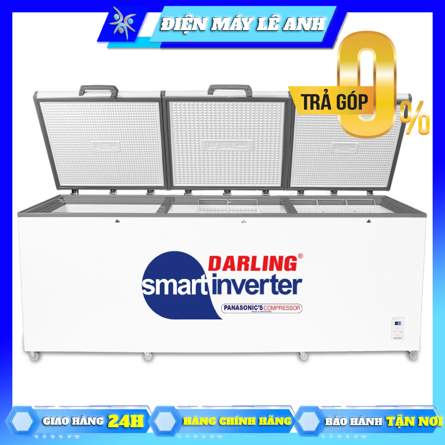 TỦ ĐÔNG 3 CÁNH DARLING INVERTER 1700 LÍT DMF-1579ASI ĐỒNG (R134A/R600A) - HÀNG CHÍNH HÃNG