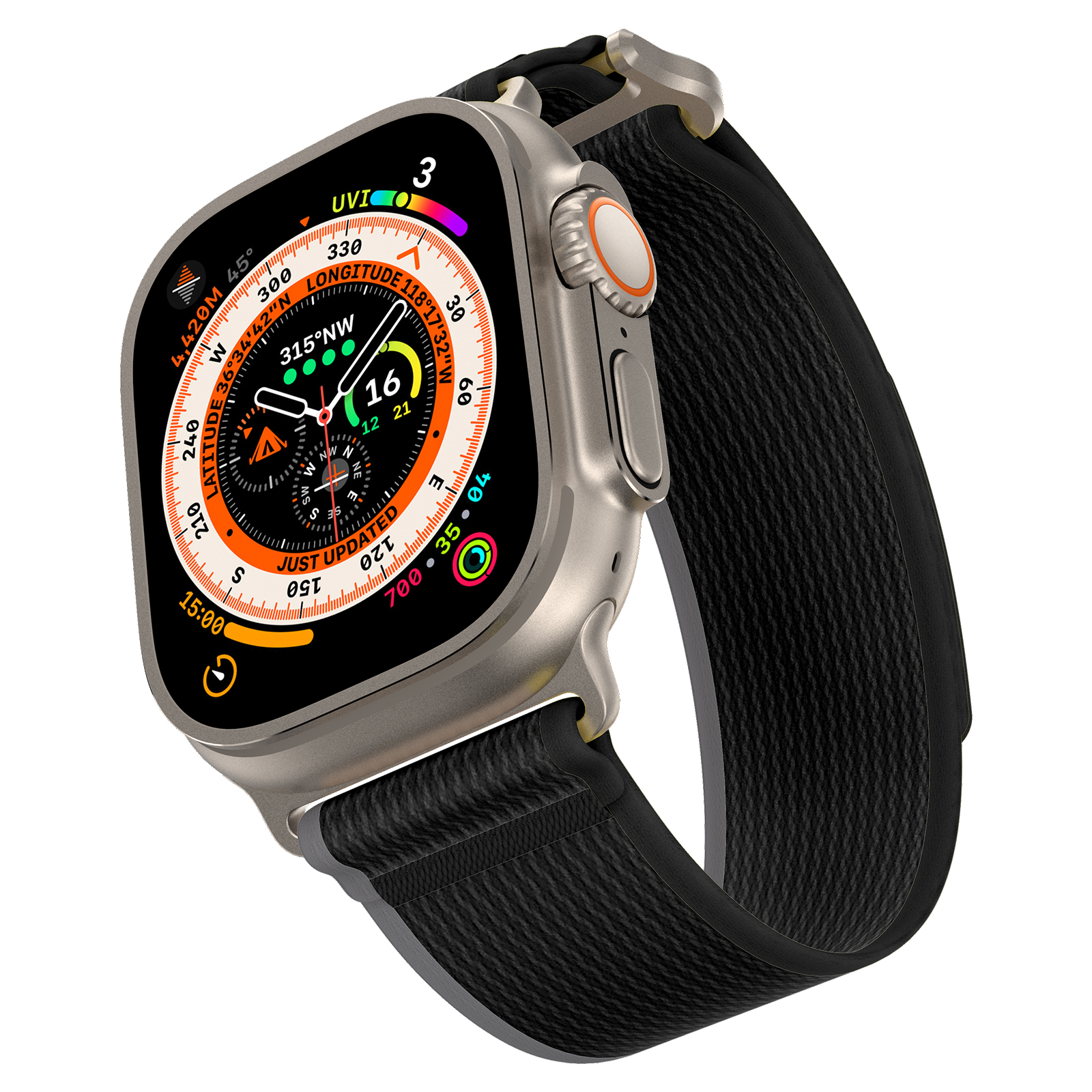Dây Nylon USA Loop cho Apple Watch Series 4/5/6/7/8/9/SE/10 &amp; Apple Watch Ultra 1/2 Size 40/41/42mm &amp; 44/45/46/49mm - Hàng Chính Hãng