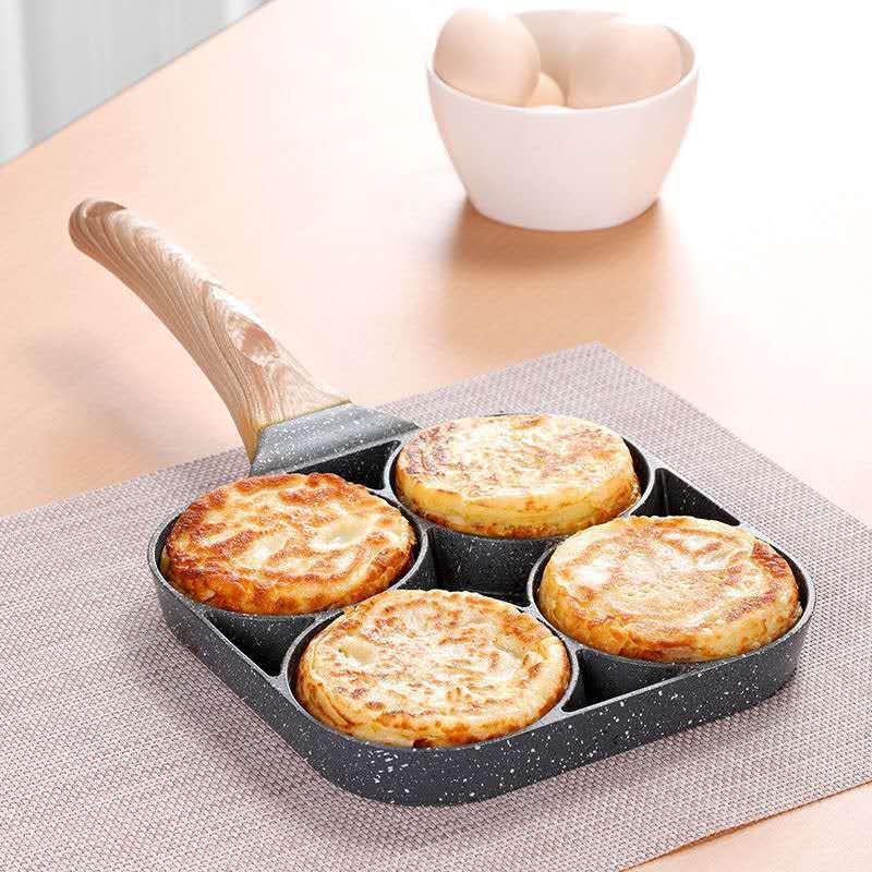 Chảo Chia 4 Ô, Chiên Rán Đa Năng - Free Ship Toàn Quốc