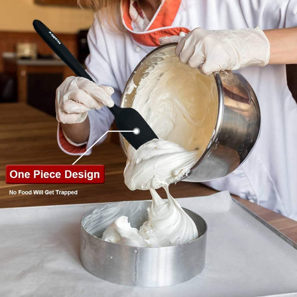 WALFOS Dụng Nhà Bếp Nấu Ăn Dụng Cụ Thìa Silicone Bộ Thìa Bánh Thìa Cho Nấu Nướng Và Pha Trộn