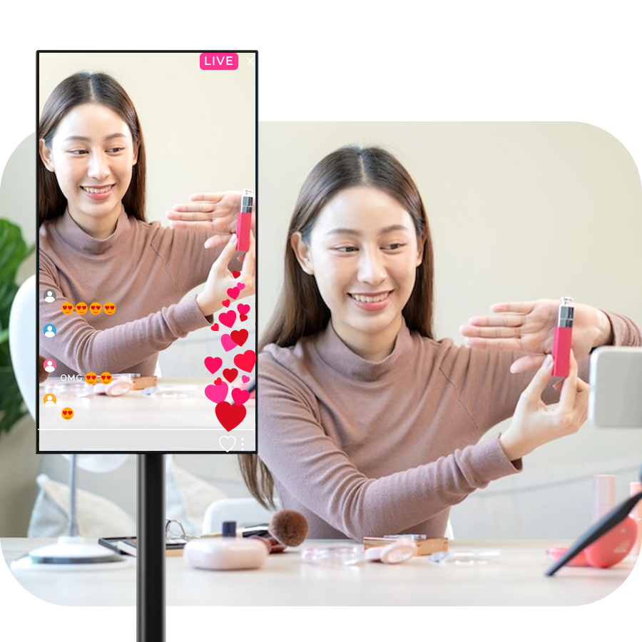 TOMKO GoWithMe, Màn hình di động thông minh TOMKO 22 inch, dùng hát karaoke, làm quà tặng, thiết bị livestream, yoga - Hàng Chính Hãng