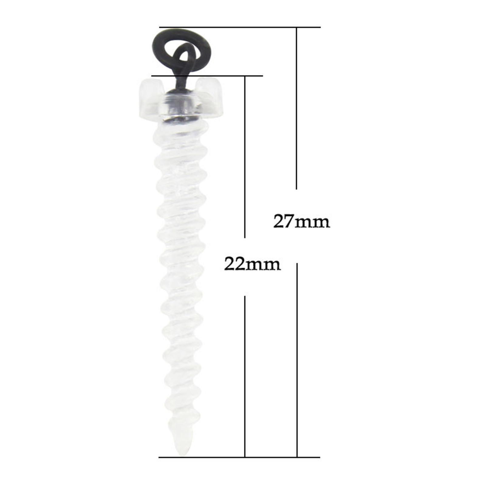 10Pcs Boilie Screw Peg with Swivel Fishing Carp Surface