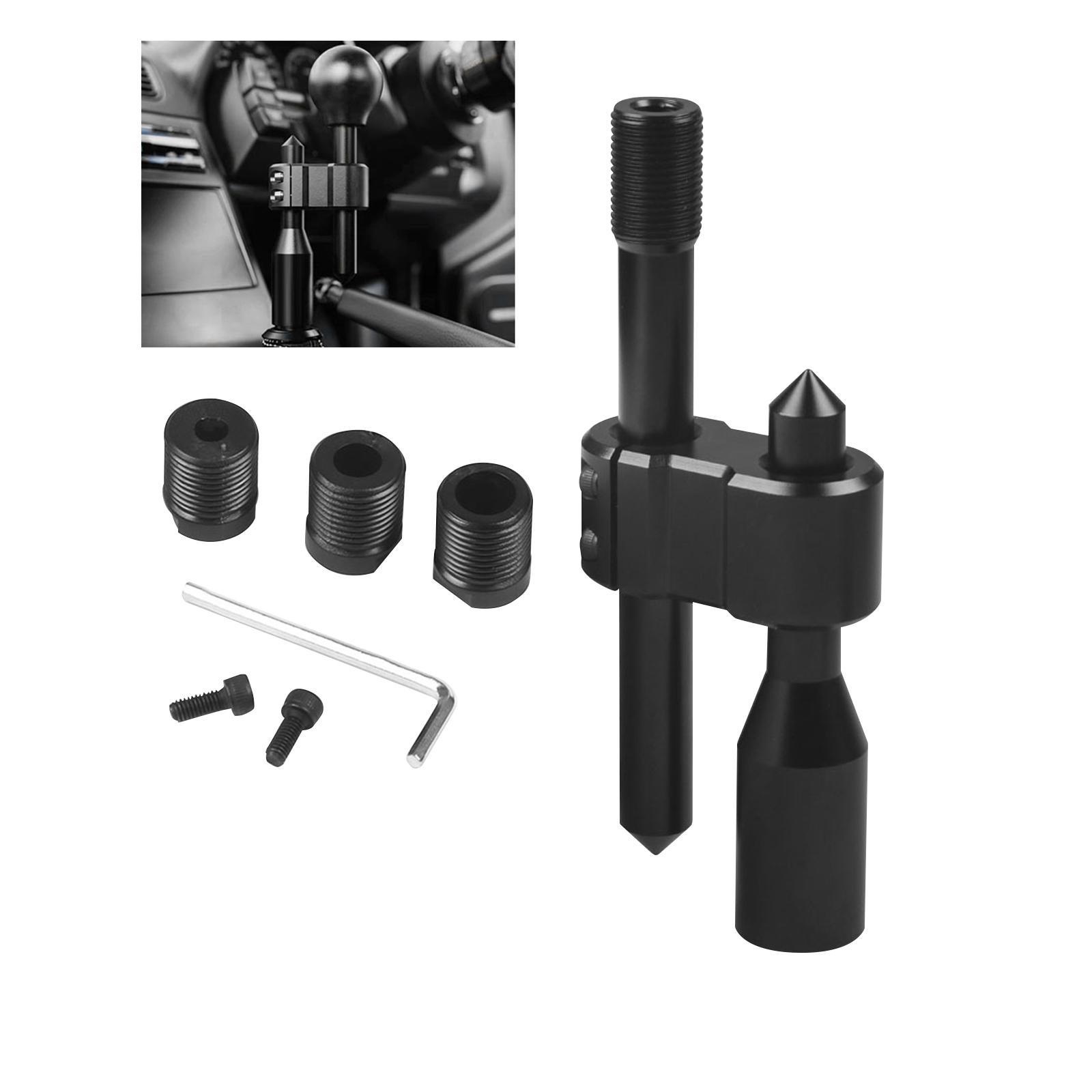 Aluminum Adjustable Shift Extender Universal Spare Part Gear Shifter Extender Kit for Most Manual Shift Knob Vehicle Cars