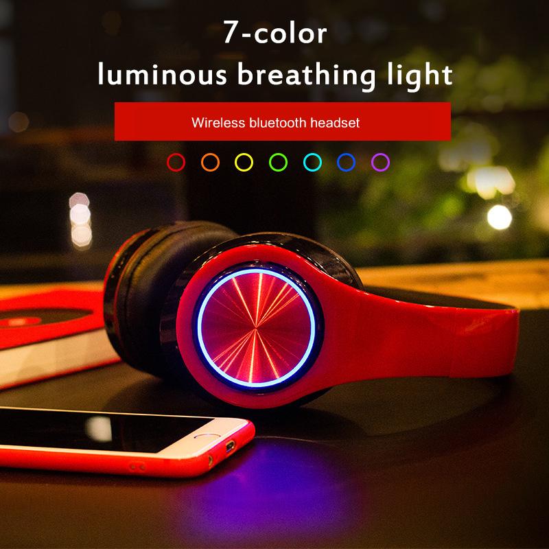 Tai Nghe Game Thủ Tai Nghe Blutooth Âm Thanh Vòm Stereo Không Dây Tai Nghe USB Có Mic Màu Sắc Rực Rỡ Ánh Sáng Máy Tính Laptop Tai Nghe