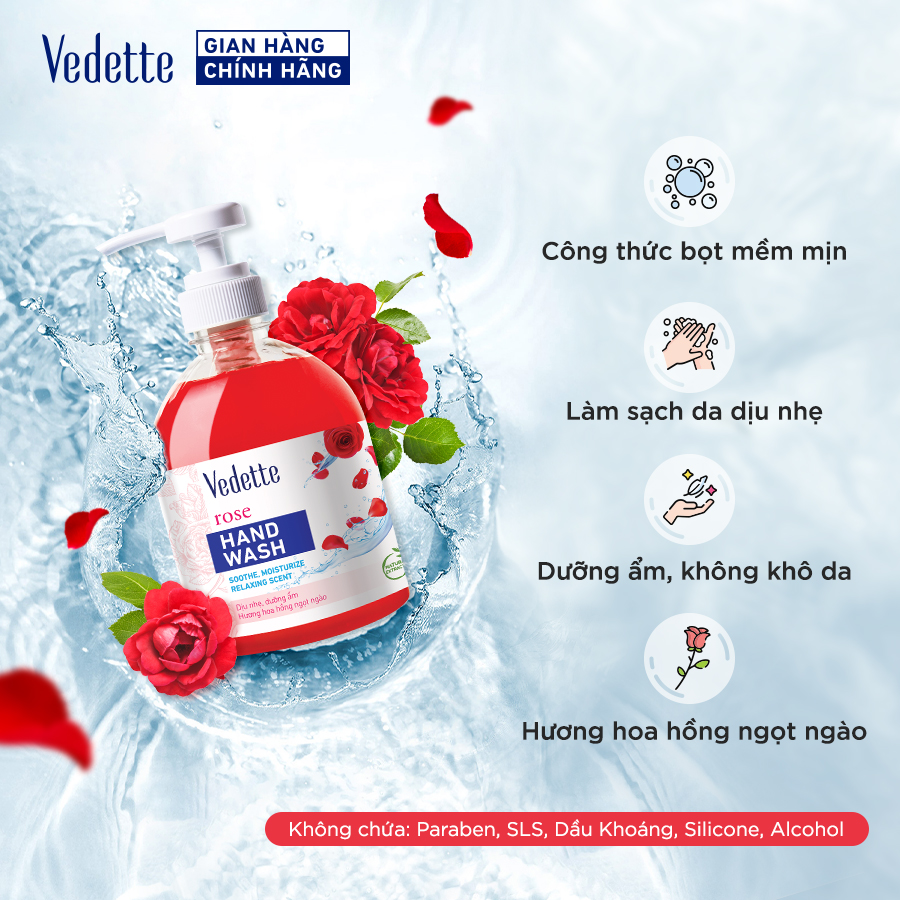 Nước rửa tay Vedette 500ml