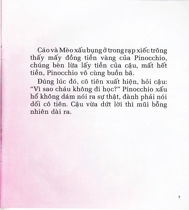 Sách Chuyện Kể Hằng Đêm - Pinocchio Chú Bé Người Gỗ (Tái Bản)