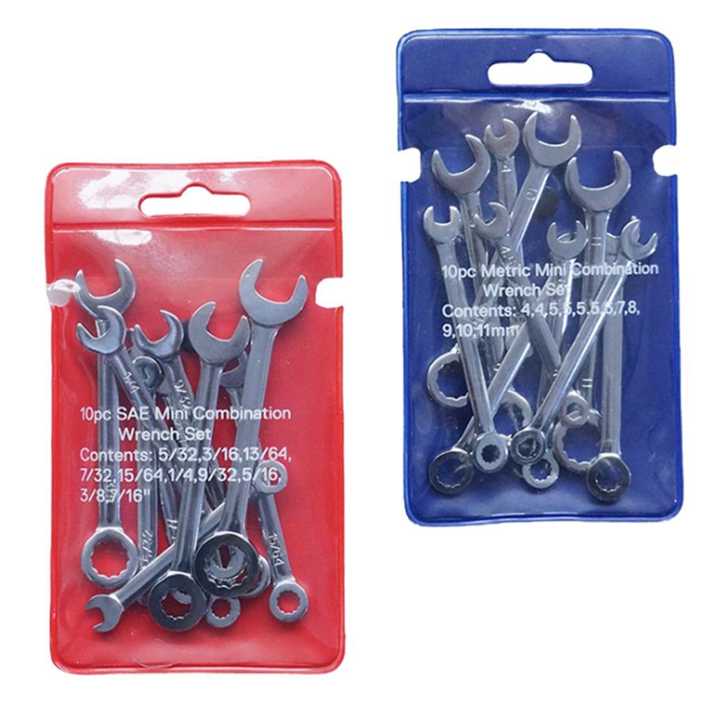 20x Steel Polished Ratcheting Combination Spanner Wrench Set Flex-Head