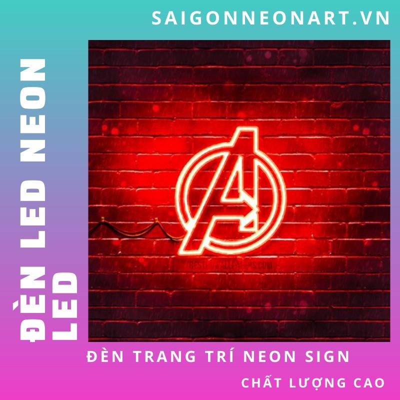 Đèn LED neon sign hình AVENGERS |  Sử dụng điện 12V | Chuyên dùng trang trí tường, trang trí phòng ngủ, trang trí nhà , trang trí quán coffee, trang trí cửa hàng.