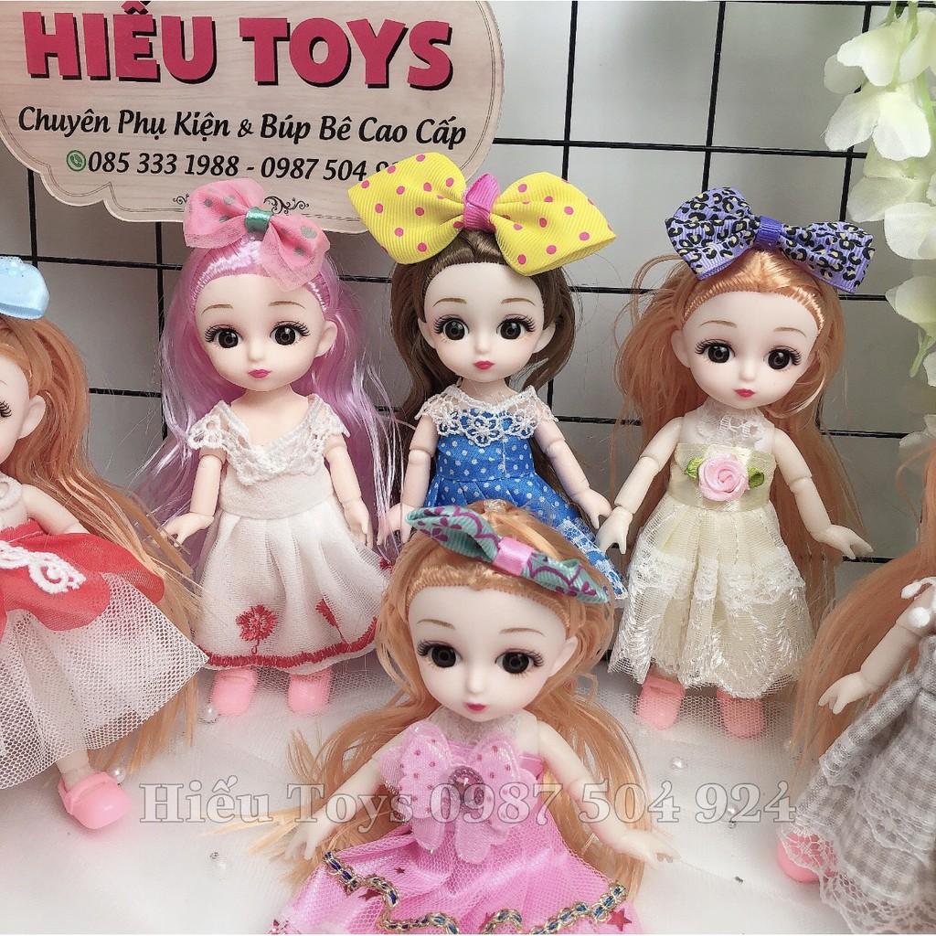 Búp Bê Hộp 6 Bê Chibi 16cm Mắt Đá Giống Thật Hàng Cao Cấp Búp Bê Đồ Chơi Cho Bé Gái