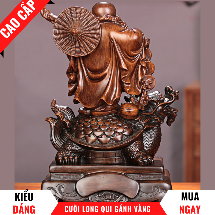 Tượng Phật Di Lặc Trang Trí Phong Thủy Cao 23cm Giúp Mang Lại Sự Bình An Và Hạnh Phúc - Phật Di Lặc Cưỡi Long Quy