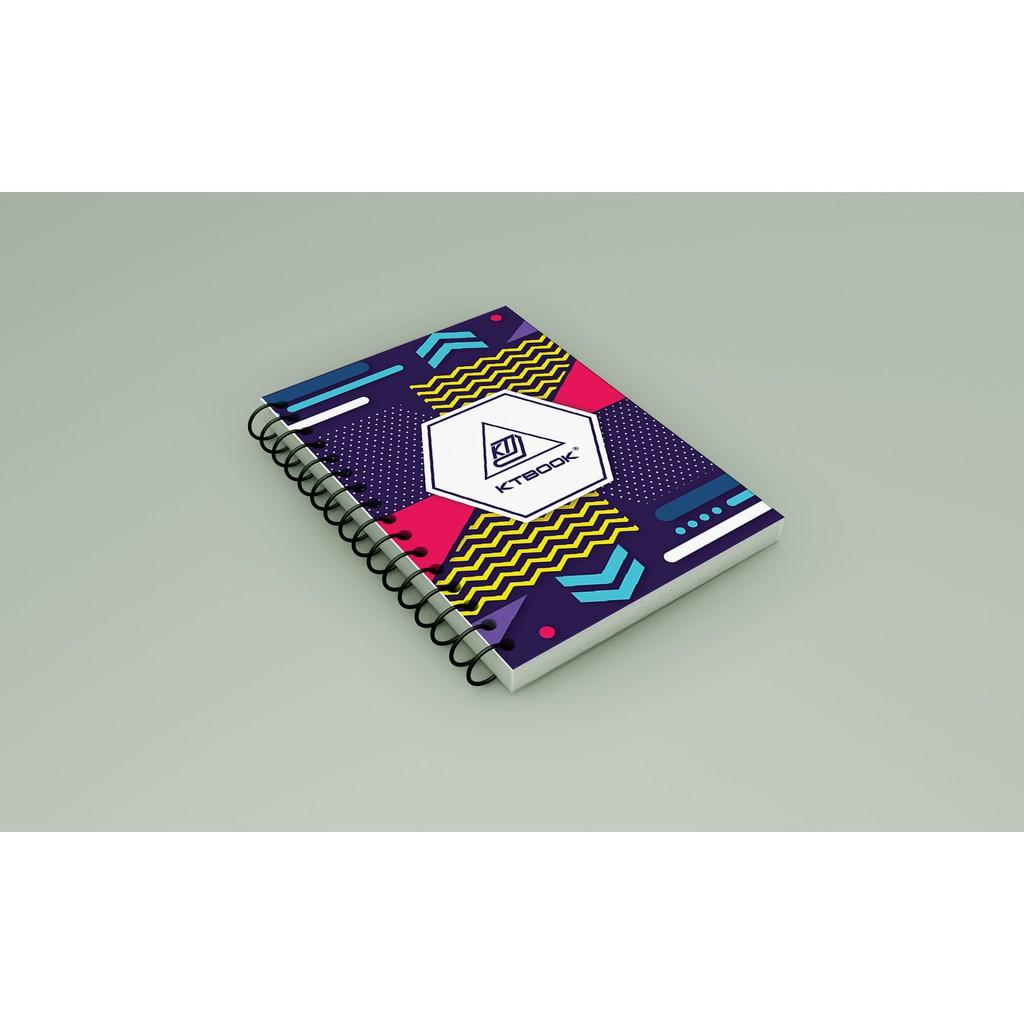Số tay lò xo bìa cứng A6 KTBOOK 200 trang size A6