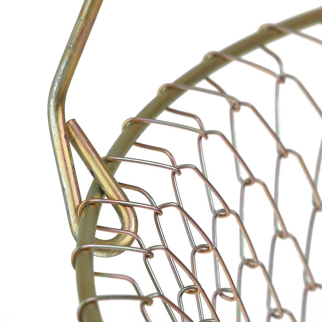 Foldable Metal Steel Wire Fish Lobster Mesh Fishing Net Prawn Crab Cage Trap Net