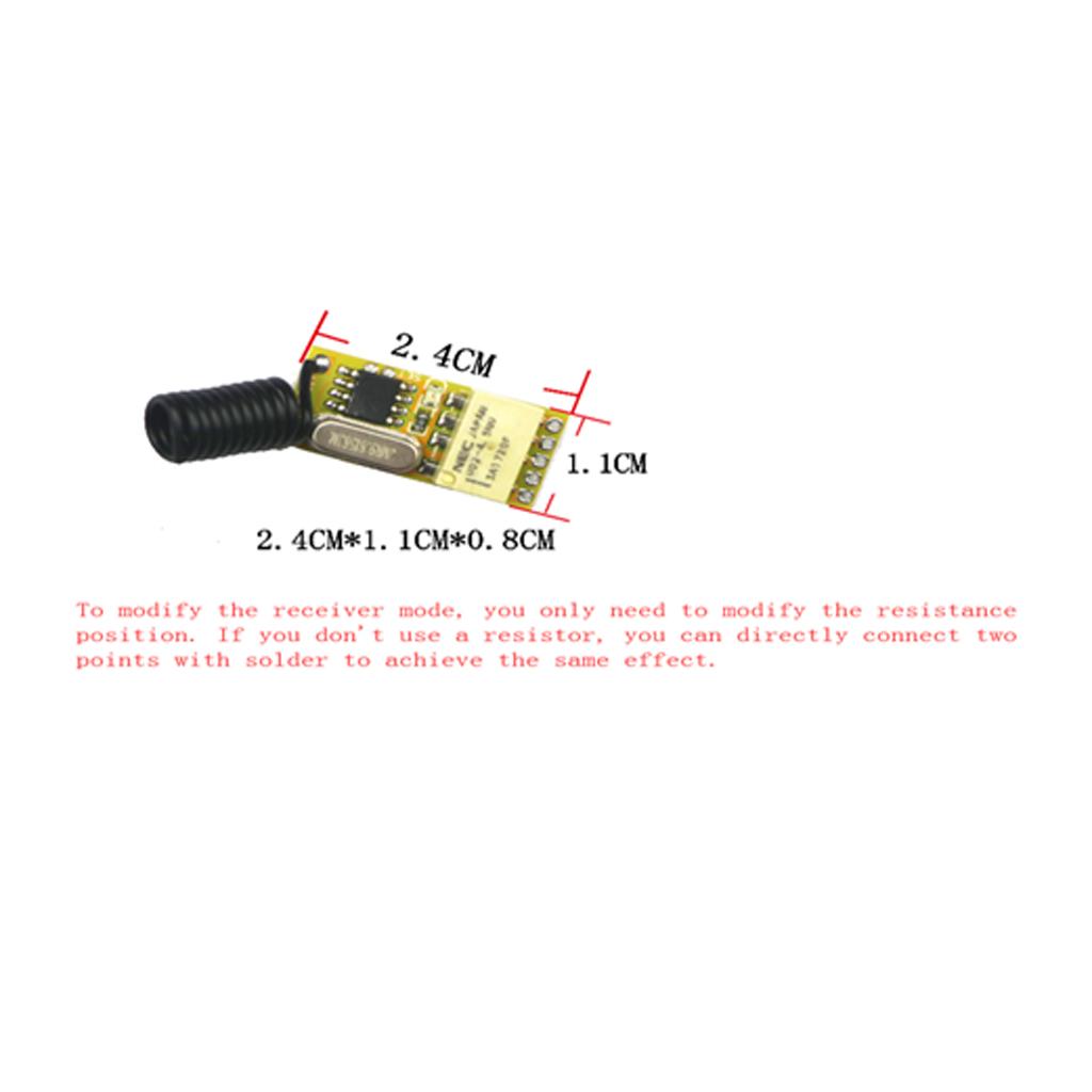 433MHz 1CH Wireless RF Remote Control Switch Receiver Module 3V-5V-12V-36V