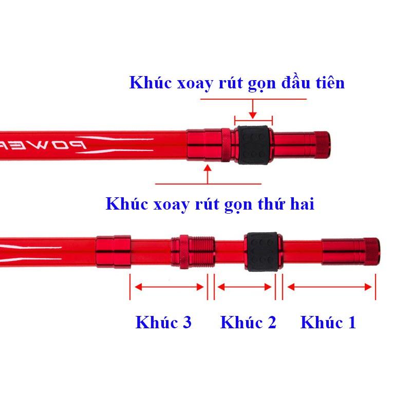 Vợt Cá Carbon có thể thu gọn chuyên dùng câu đài câu đơn cao cấp nhiều màu KK-15