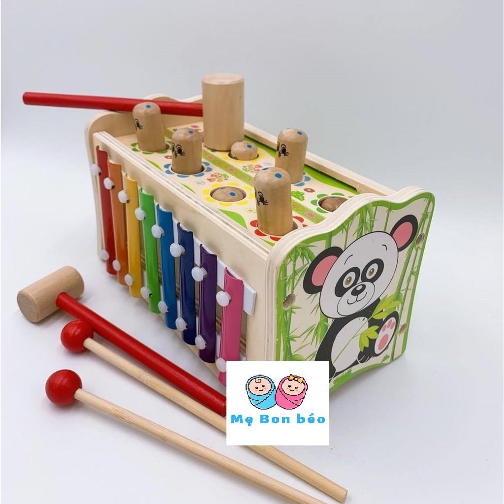 ĐẬP CHUỘT KÈM ĐÀN - ĐỒ CHƠI GỖ TRÍ TUỆ
