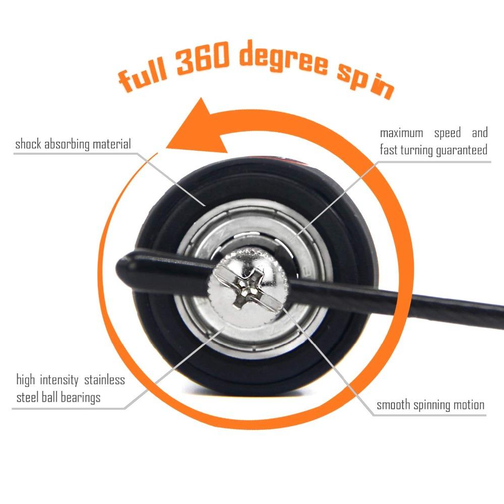 Dây Nhảy Có Trọng Số Tốc Độ Dây Nhảy Dây Có Thể Điều Chỉnh Thêm Cáp Vòng Bi Tay Cầm Chống Trượt