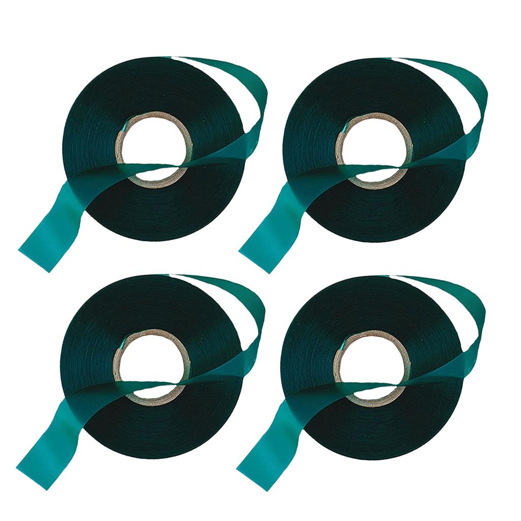 4x Garden 150ft Stretch Tie Tape Green Vinyl Stake Vines Plants Support