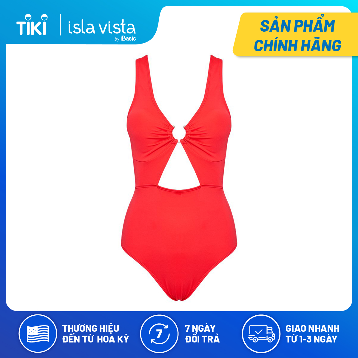 Đồ bơi nữ 1 mảnh khoét ngực Isla Vista IVWM020