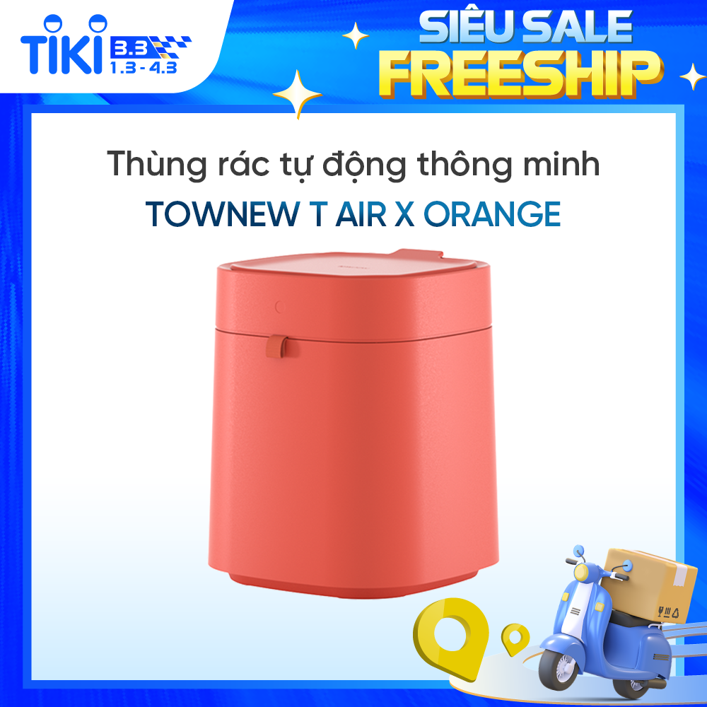 Thùng Rác Thông Minh TOWNEW T AIR X - Tự động đóng gói và thay túi rác - Bản Quốc Tế _ Bảo hành 12 tháng