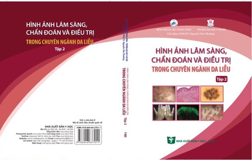 Hình ảnh Lâm sàng, chẩn đoán và điều trị trong chuyên ngành da liễu (Tập 2 - Sách ảnh mầu 100% Couche)