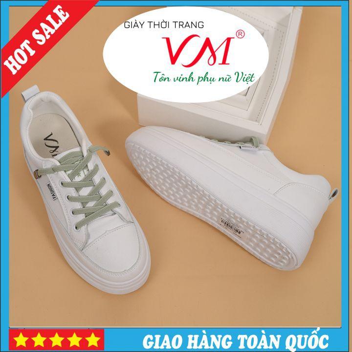 Giày Thể Thao Nữ, chiều cao 3CM, Da Thật Êm Ái, Bền Chắc Và Thời Trang - TT.P14106_XANH