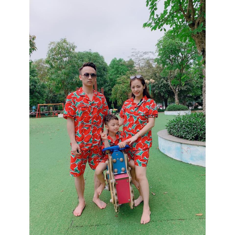 Bộ Pijama Hoa Qủa Nam nữ