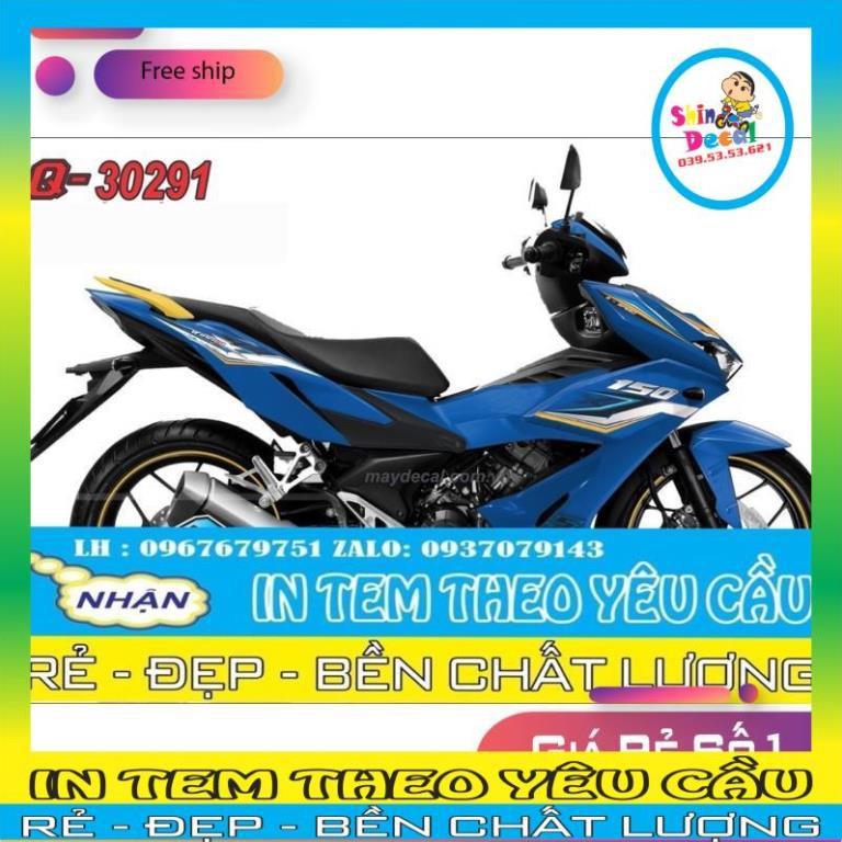 Tem xe Winner X tem rời decal trắng sữa 3 lớp ko bay màu