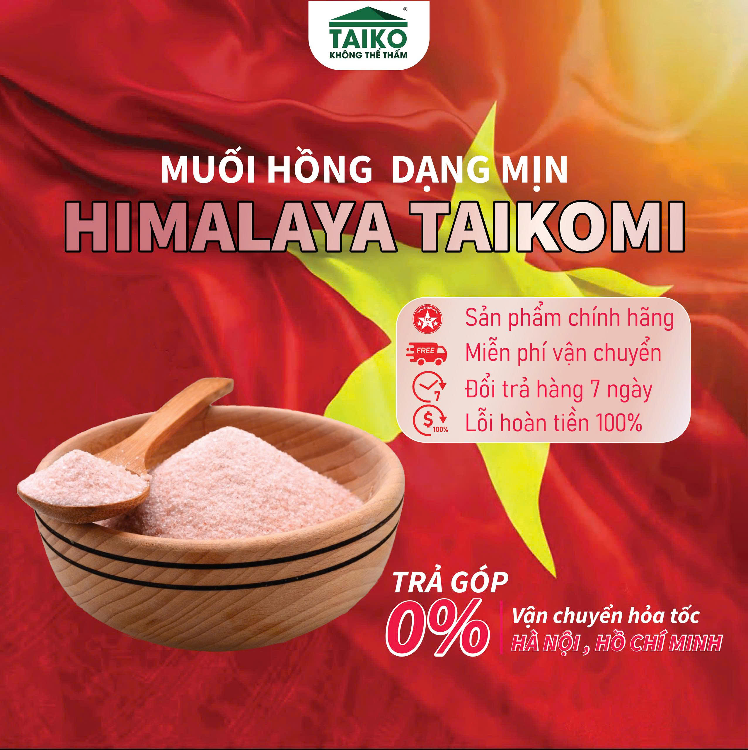 500g Muối hồng / muối hồng Himalaya hạt mịn nấu ăn, nấu sữa, ngâm chân trị liệu khử khuẩn thải độc...(Pakistan)