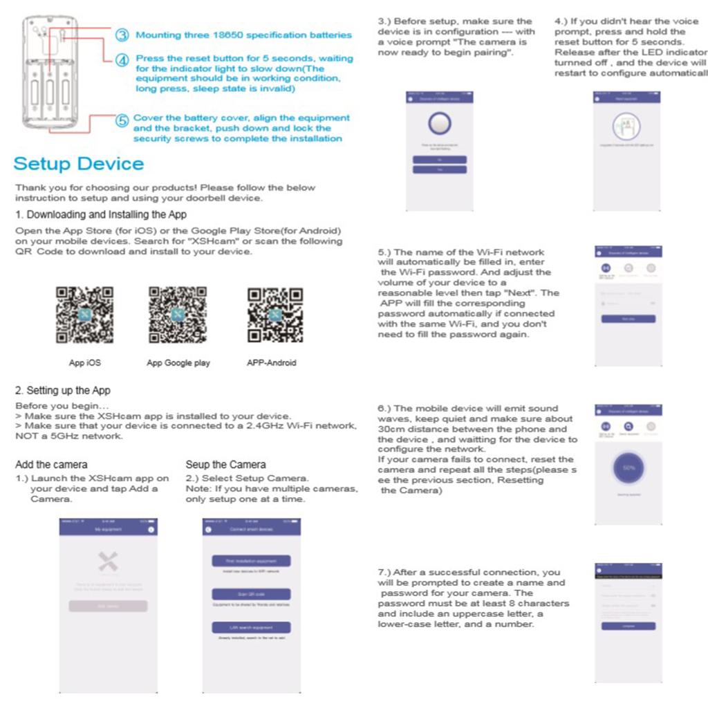 Wireless WiFi Video Doorbell 2-Way Talk Chime