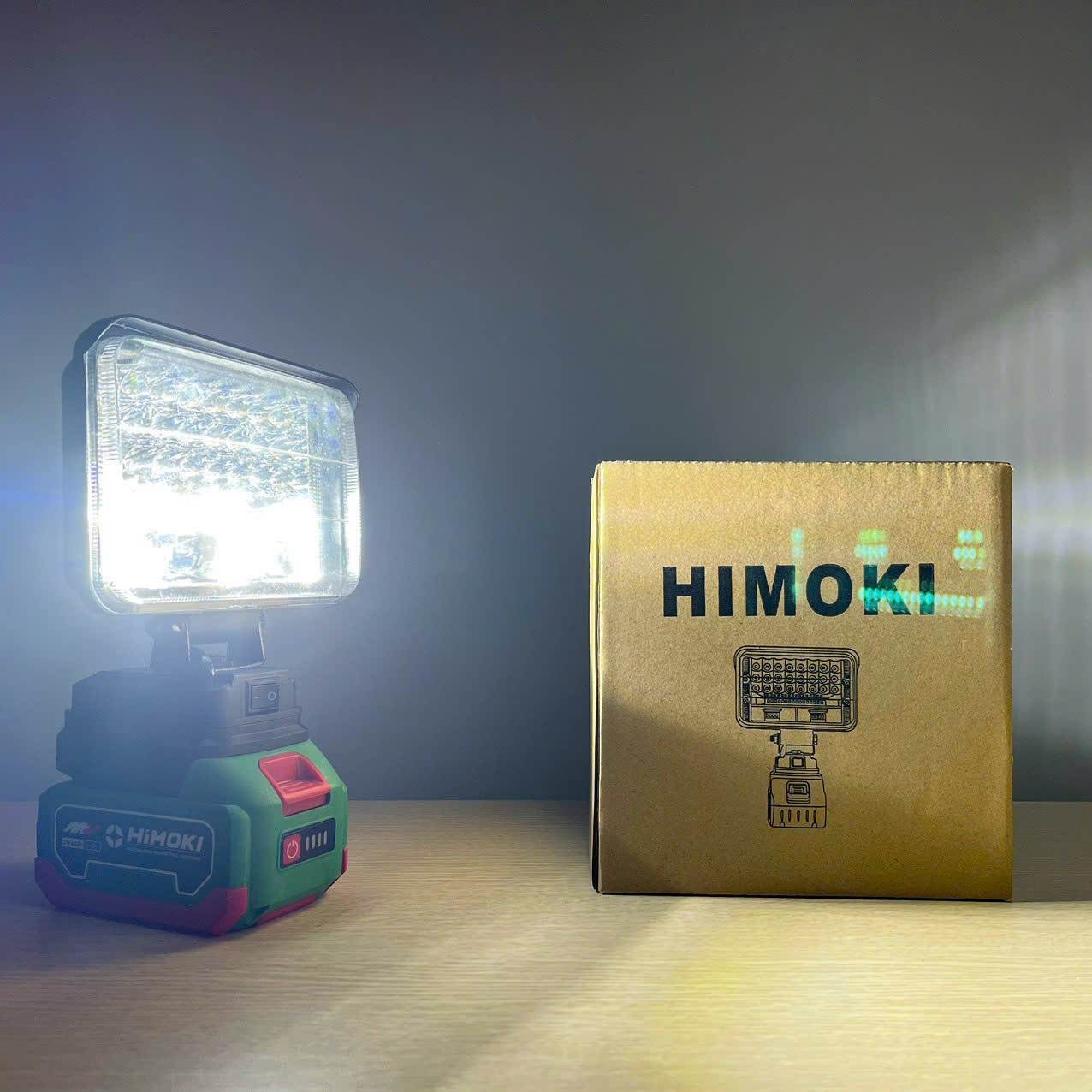 Thân Đèn pin HIMOKI , 48 bóng led, 1 công suất 70W - CHÂN PIN PHỔ THÔNG , DÙNG CHUNG PIN MÁY SIẾT, MÁY KHOAN, MÁY MÀI