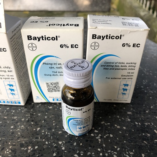 Bayticol 6% EC 10ml diệt ve, ghẻ hiệu quả cho chó mèo