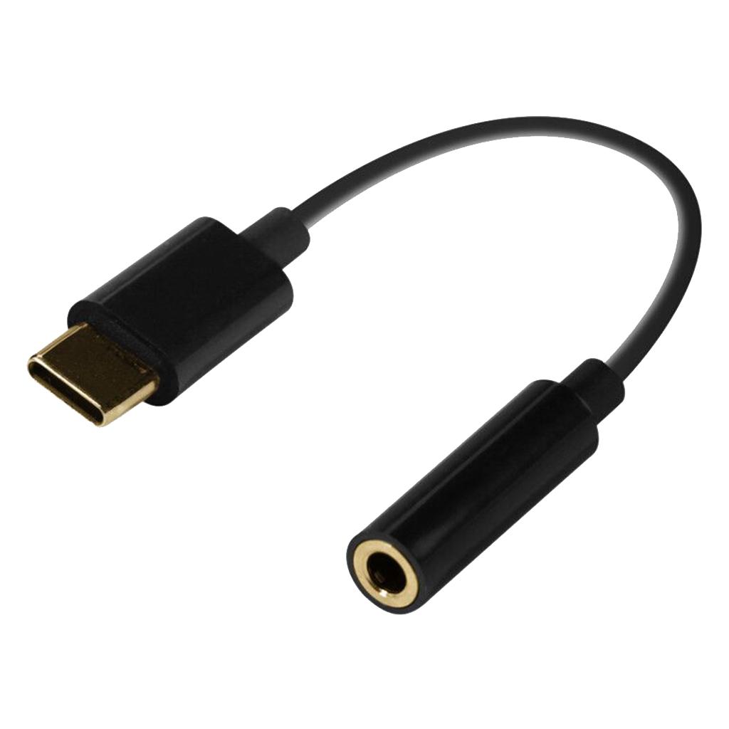 Type C to 3.5mm Audio Cable Connector 15cm/0.42ft for Mobile Phone Microphone Headphone
