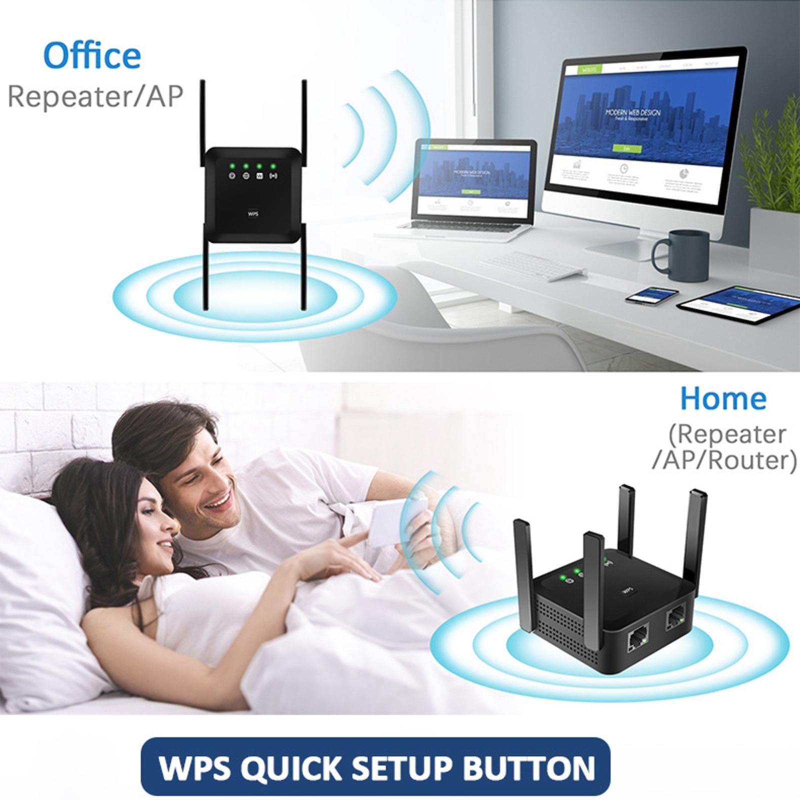 1200Mbps Dual-Band Wifi Range Extender Repeater Amplifer  UK