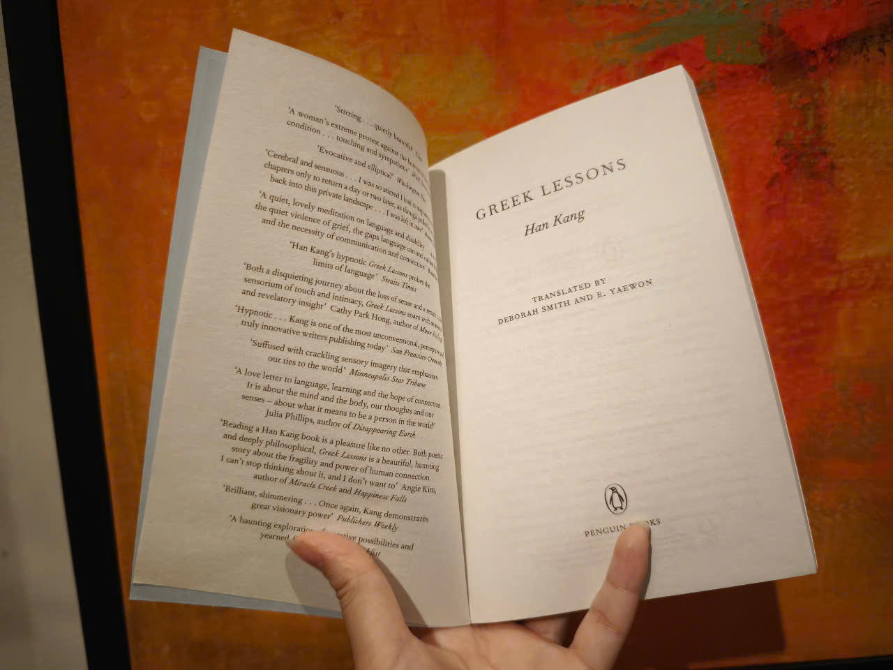 Sách - Greek Lessons: A novel by Han Kang, Nobel Prize winner/Sách ngoại văn tiếng Anh nhập UK
