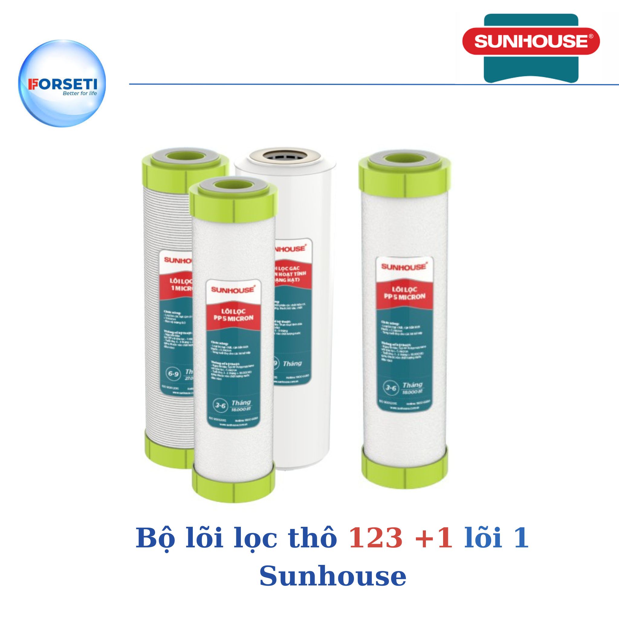 Combo 1 bộ 123 + 1 lõi số 1 Sunhouse SHLL - Hàng chính hãng