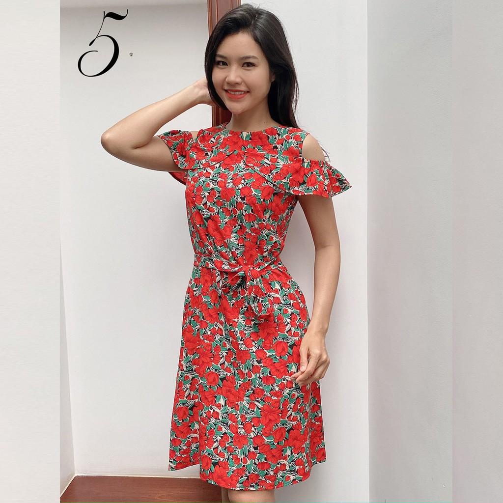 Đầm Trễ Vai, Váy Trễ Vai, Chất Liệu Lụa Loại 1, Mặc Cực Thoải Mái