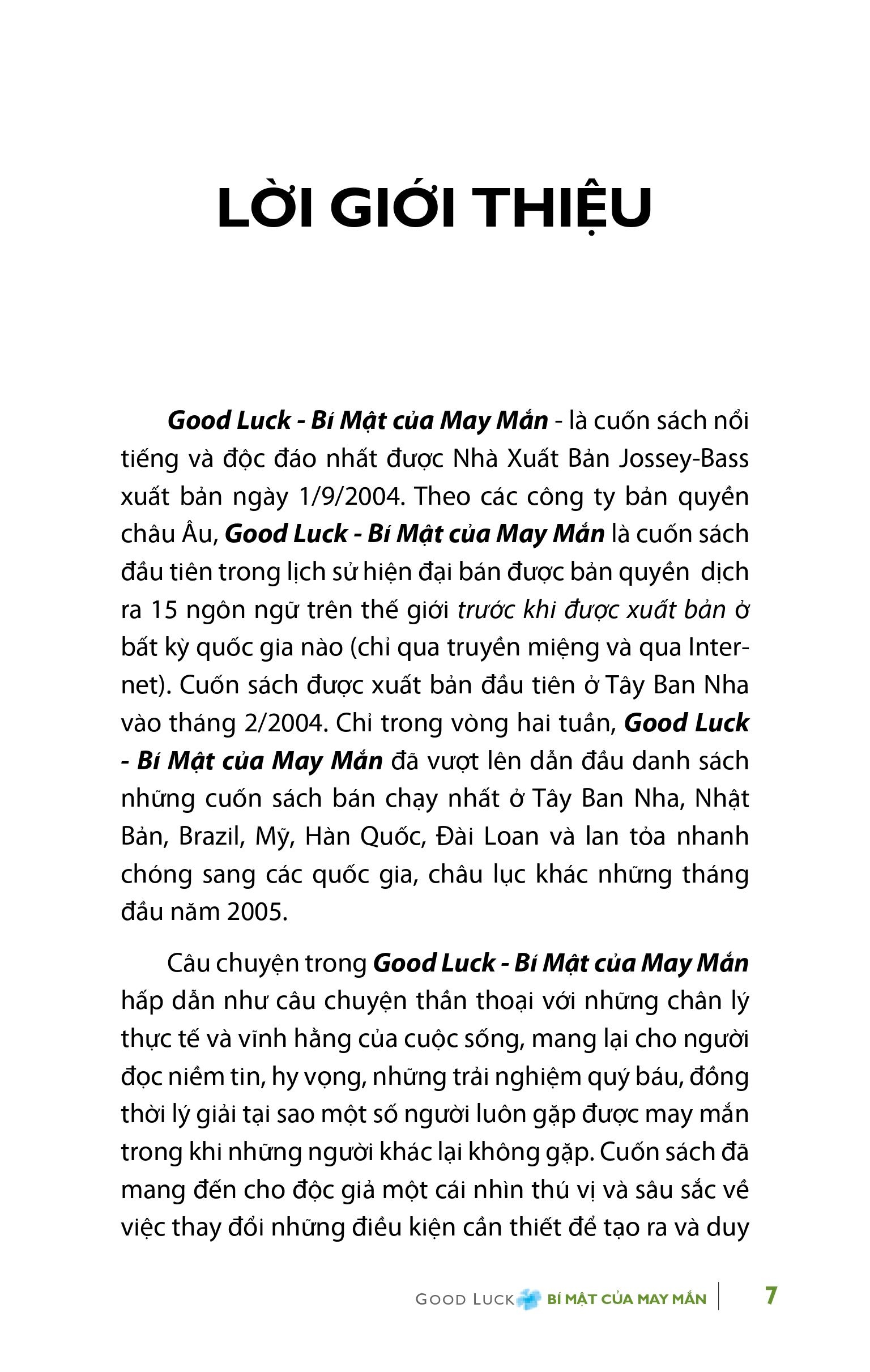 Bí Mật Của May Mắn - Khổ Lớn