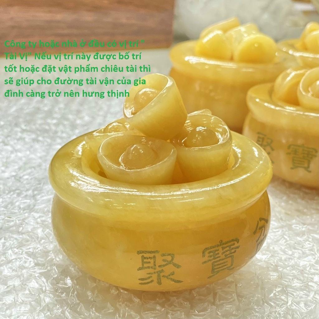 Bát Tụ Bảo Đá Ngọc Hoàng Long Chiêu Tài