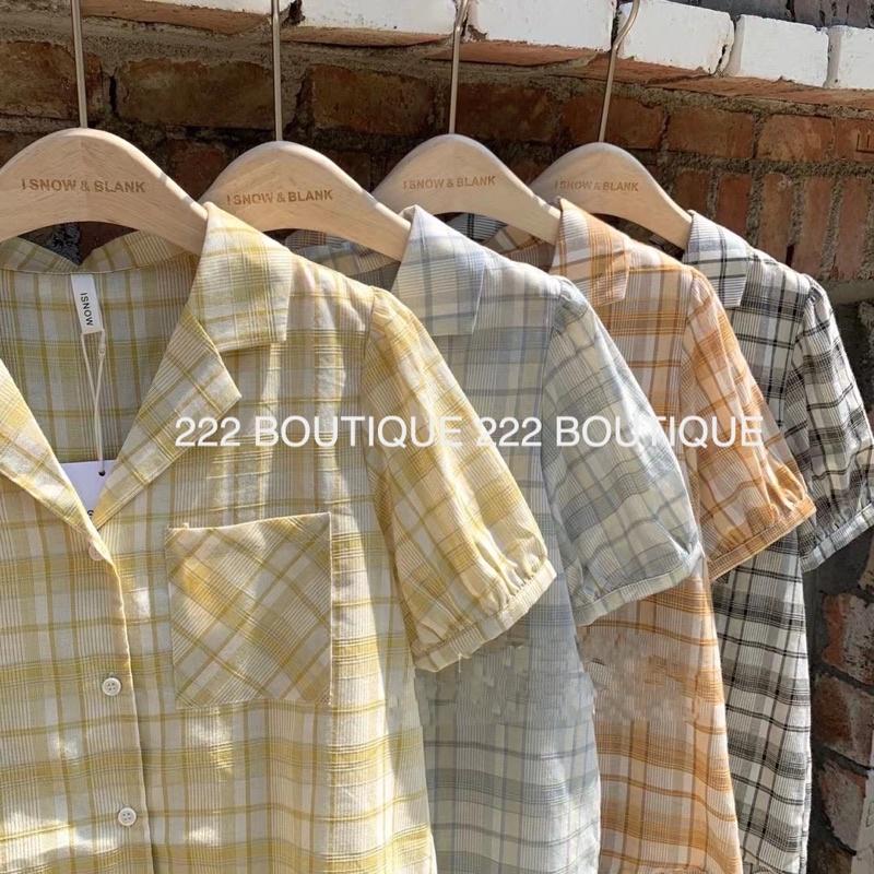 áo sơmi kẻ linen isnow 57a135