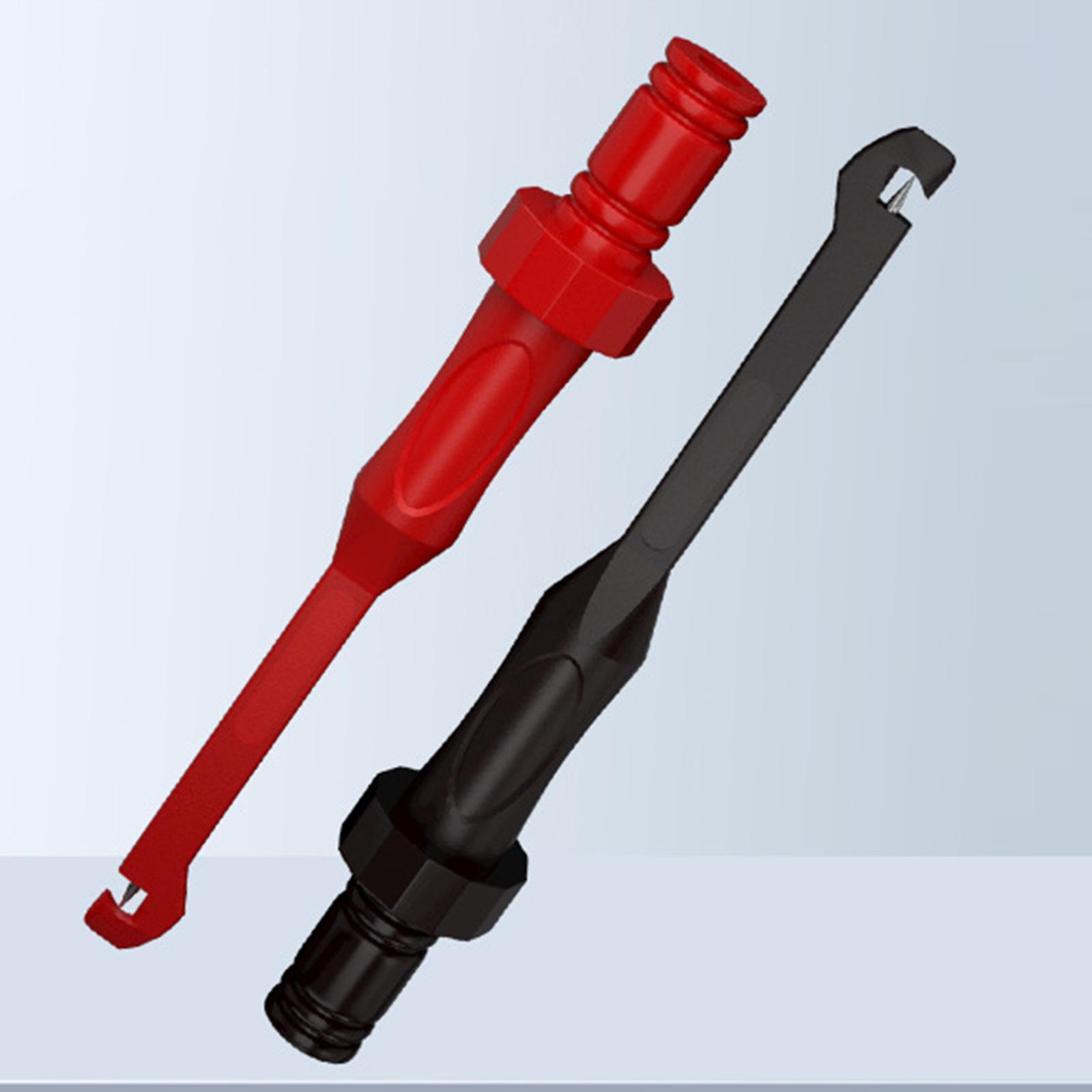 Multimeter Leads Test Hooks Clip Repair Tool Wire Piercing Durable Test Probe Electrical Test Probes Set for Device