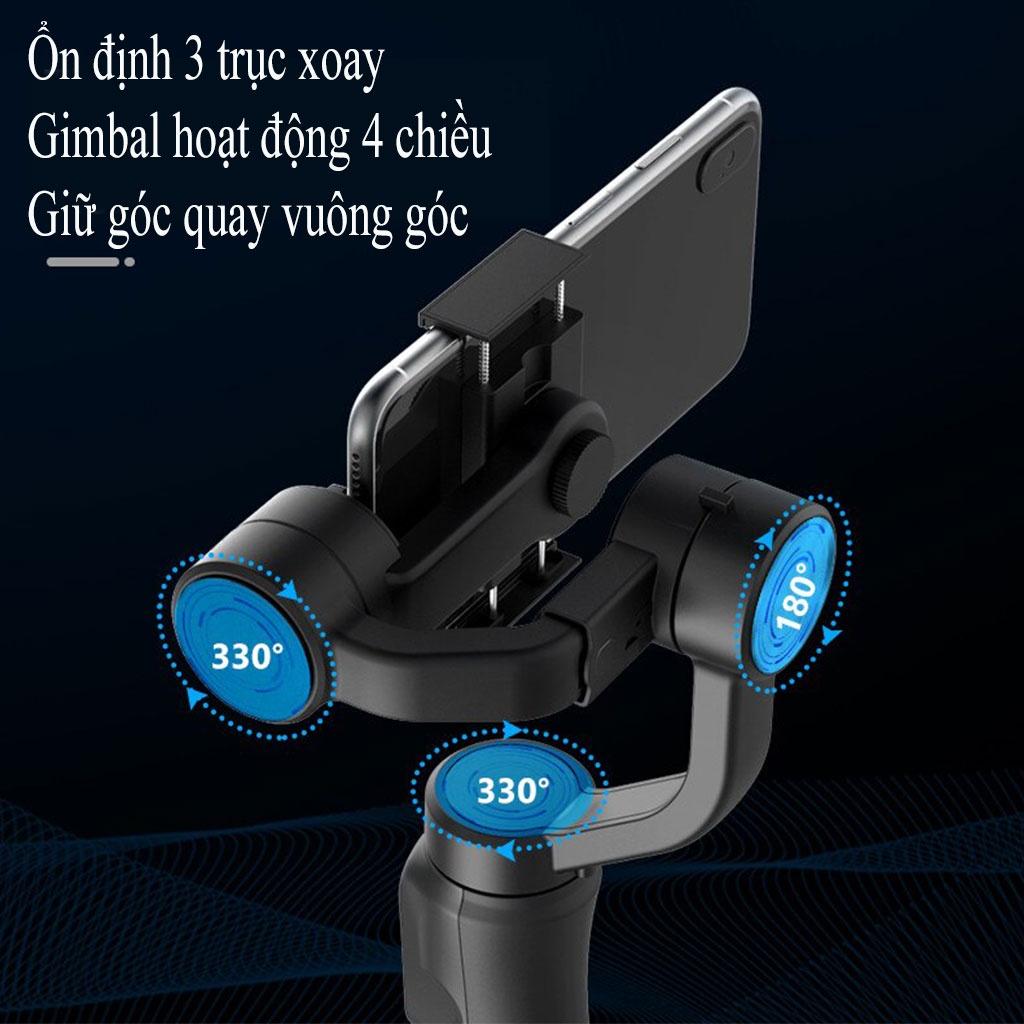 Gậy chống rung Gimbal F6 360 độ - Gimbal Chống Rung Cho Điện Thoại 3 Trục - Chống Rung Quay Vlog, Live stream, quay phim