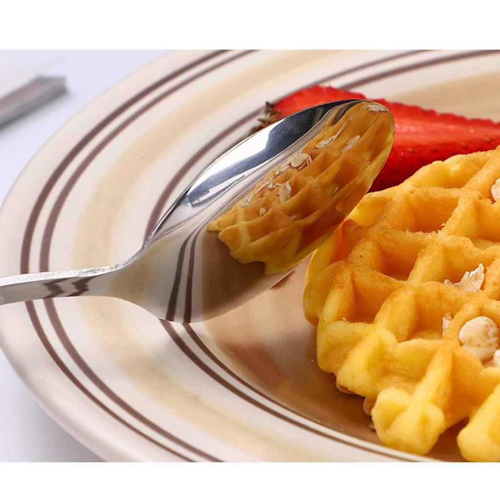 Stainless Steel Cutlery Set Spoon Fork Knife 4 piece Set Silver