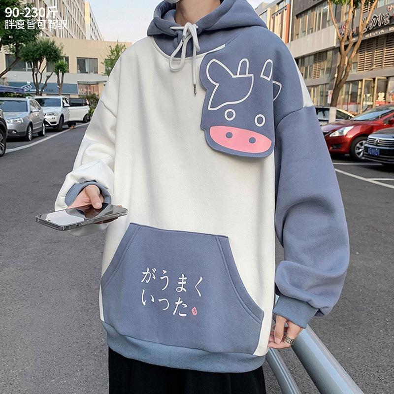 Áo Hoodie Dáng Rộng In Hình Thời Trang Thu Đông Cho Nam TF1